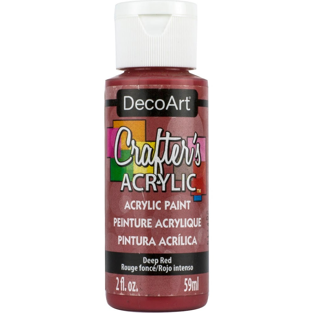 DECO ART CRAFTERS ACRYLIC DEEP RED 2OZ