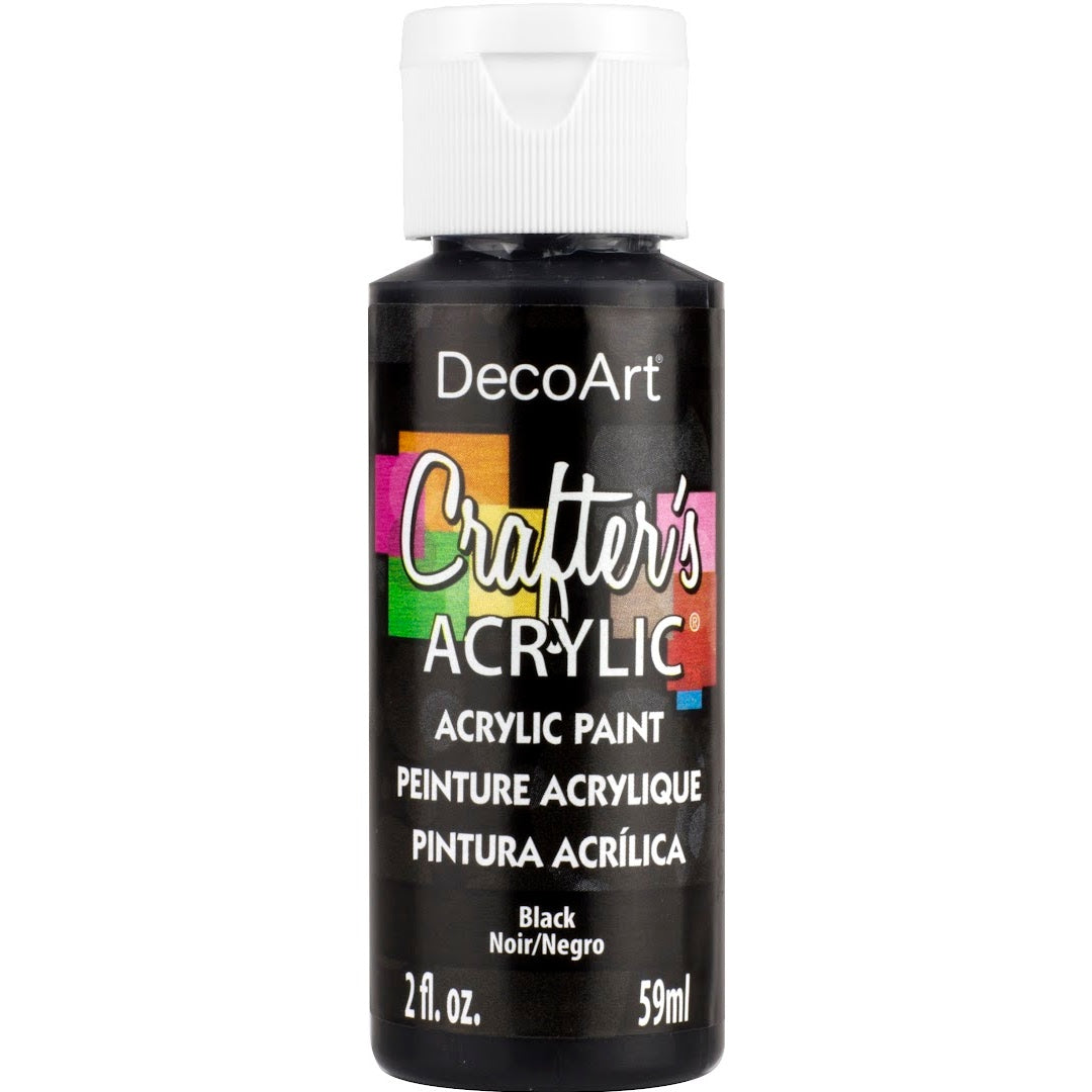 DECO ART CRAFTERS ACRYLIC BLACK 2OZ