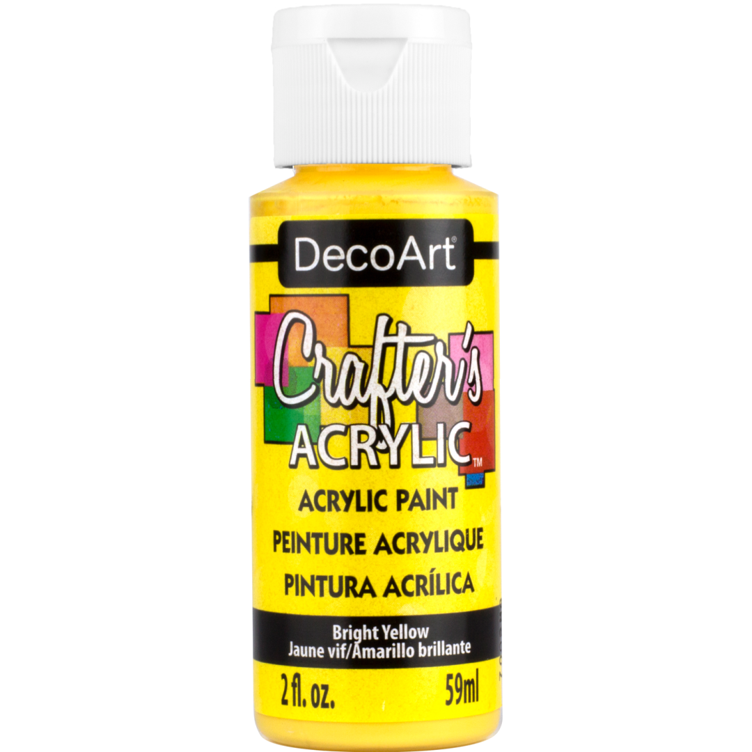 DECO ART CRAFTERS ACRYLIC BRIGHT YELLOW 2OZ