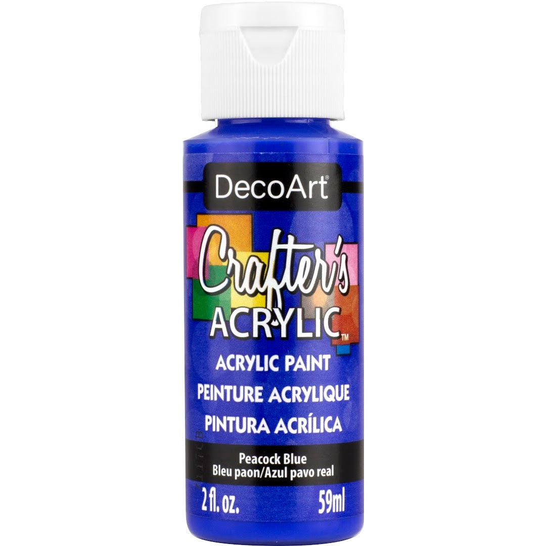 DECO ART CRAFTERS ACRYLIC PEACOCK BLUE 2OZ