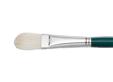 GAINSBOROUGH OIL/ACRY WHITE BRISTLE LONG HANDLE FILBERT 12