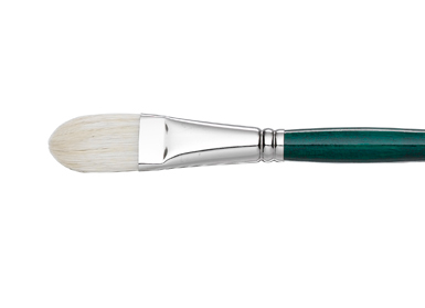 GAINSBOROUGH OIL/ACRY WHITE BRISTLE LONG HANDLE FILBERT 10