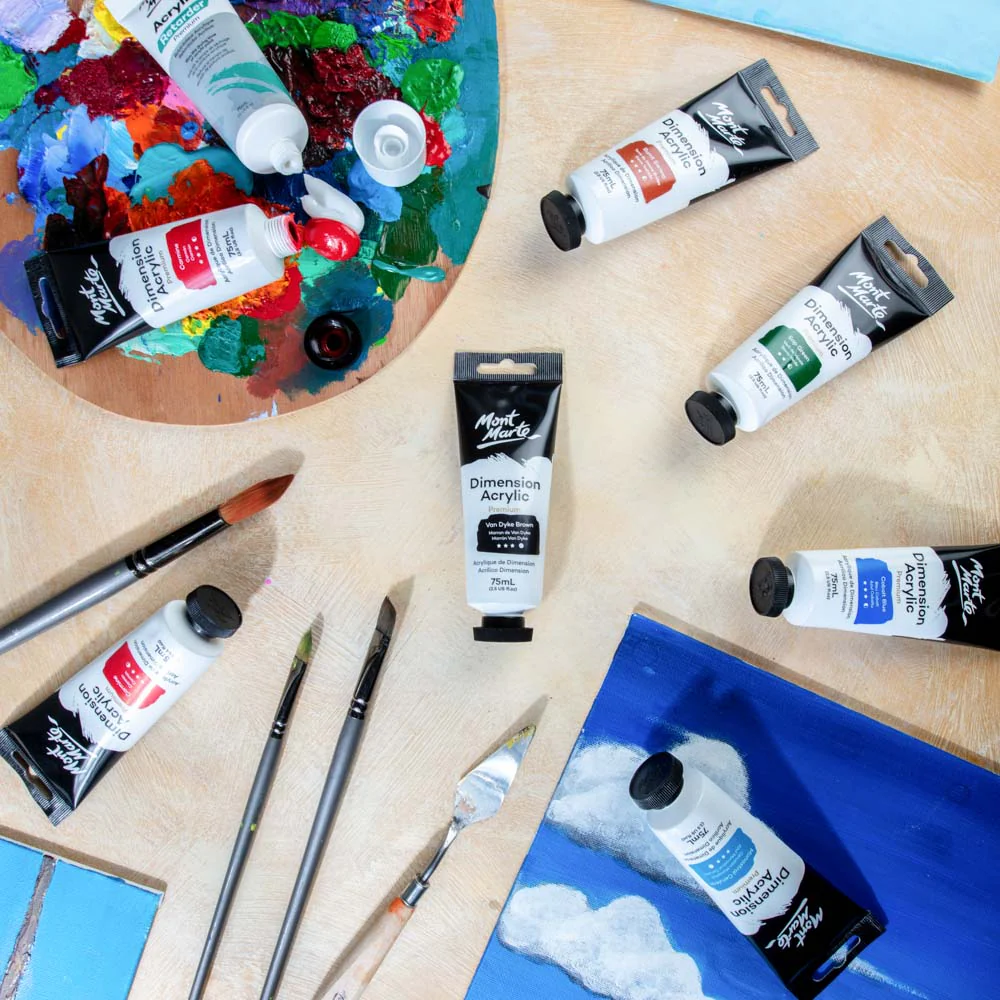 MONT MARTE DIMENSIONS ACRYLICS 75ML - Van Dyke Brown