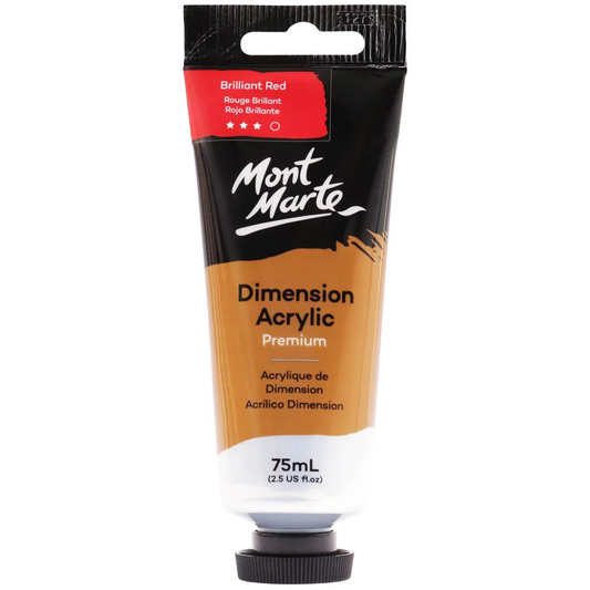 MONT MARTE DIMENSIONS ACRYLICS 75ML  - Brilliant Red