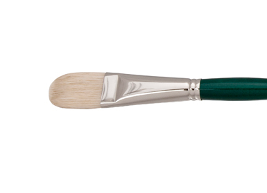 GAINSBOROUGH OIL/ACRY WHITE BRISTLE LONG HANDLE FILBERT 14