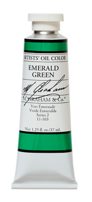M GRAHAM EMERALD GREEN 37ML OIL COLOR