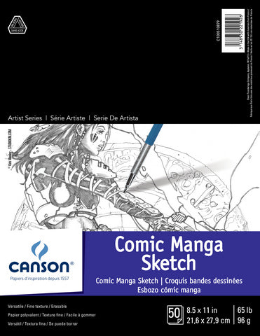 CANSON COMIC MANGA SKETCH 65LB 50 SHEETS 8.5X11