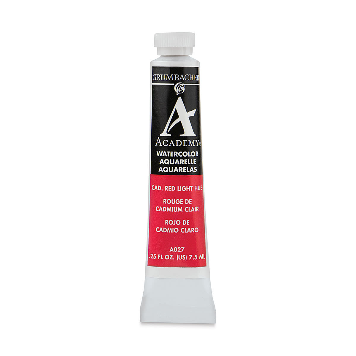 GRUMBACHER ACADEMY WATERCOLOR CADMIUM RED LIGHT 7.5ML