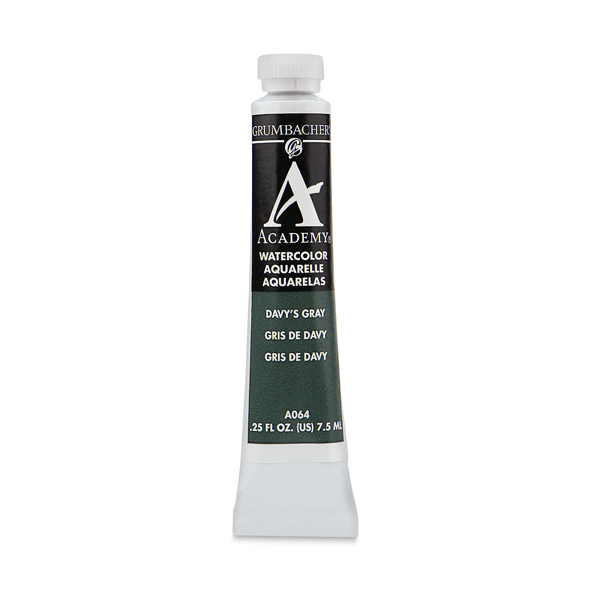 GRUMBACHER ACADEMY WATERCOLOR DAVYS GRAY 7.5ML