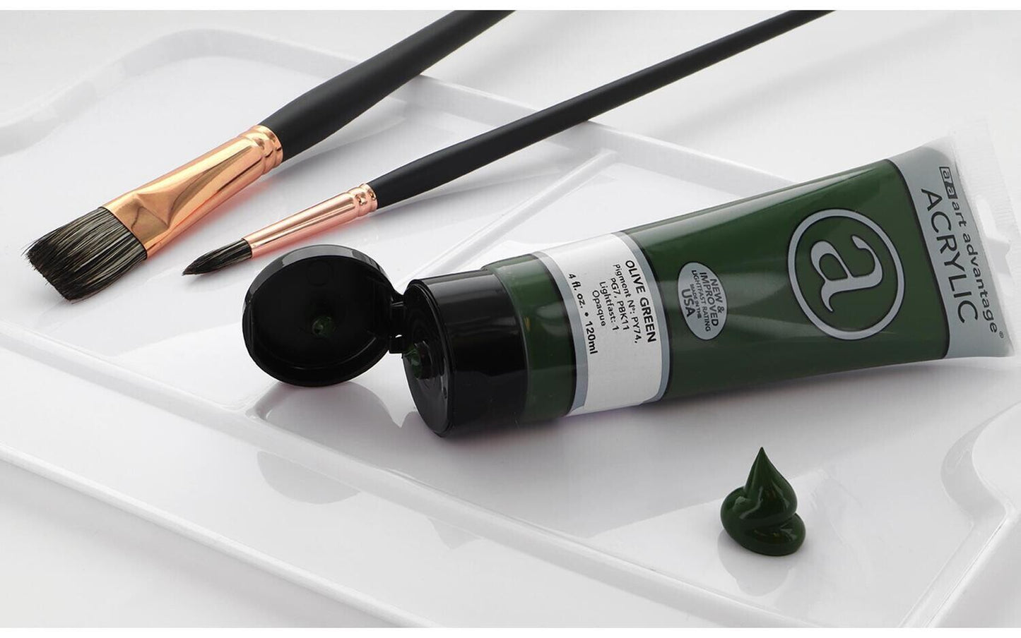 ART ADVANTAGE ACRYLIC PAINT 4oz Olive Green