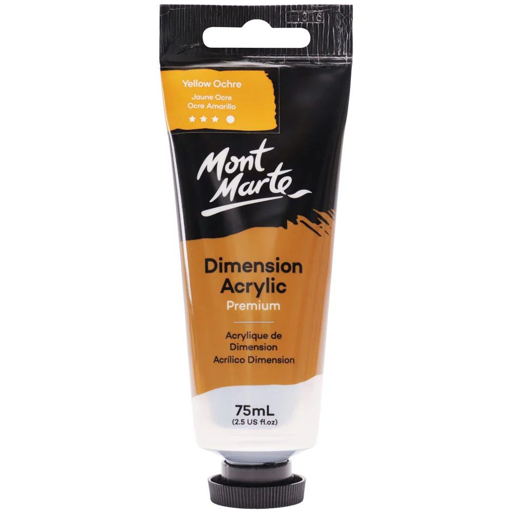 MONT MARTE DIMENSIONS ACRYLICS 75ML - Yellow Ochre