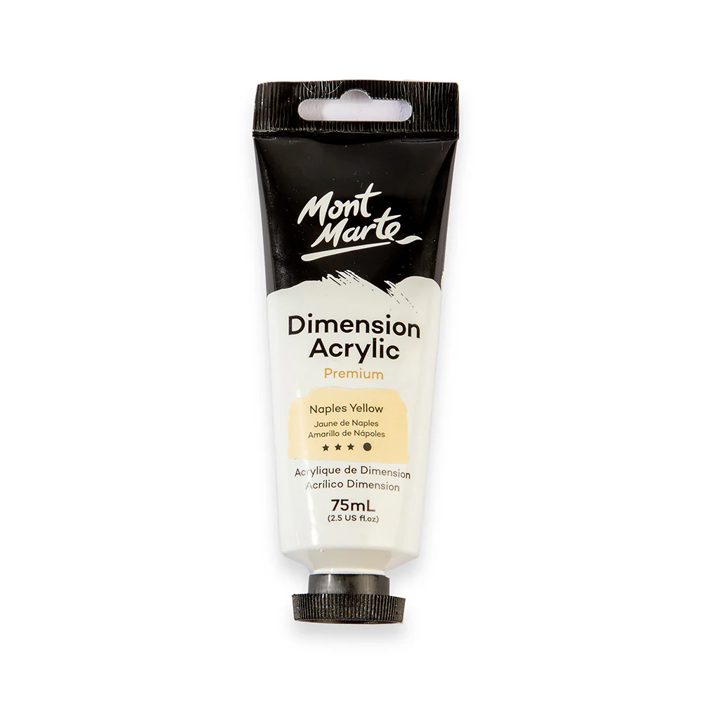 MONT MARTE DIMENSIONS ACRYLICS 75ML - Naples Yellow
