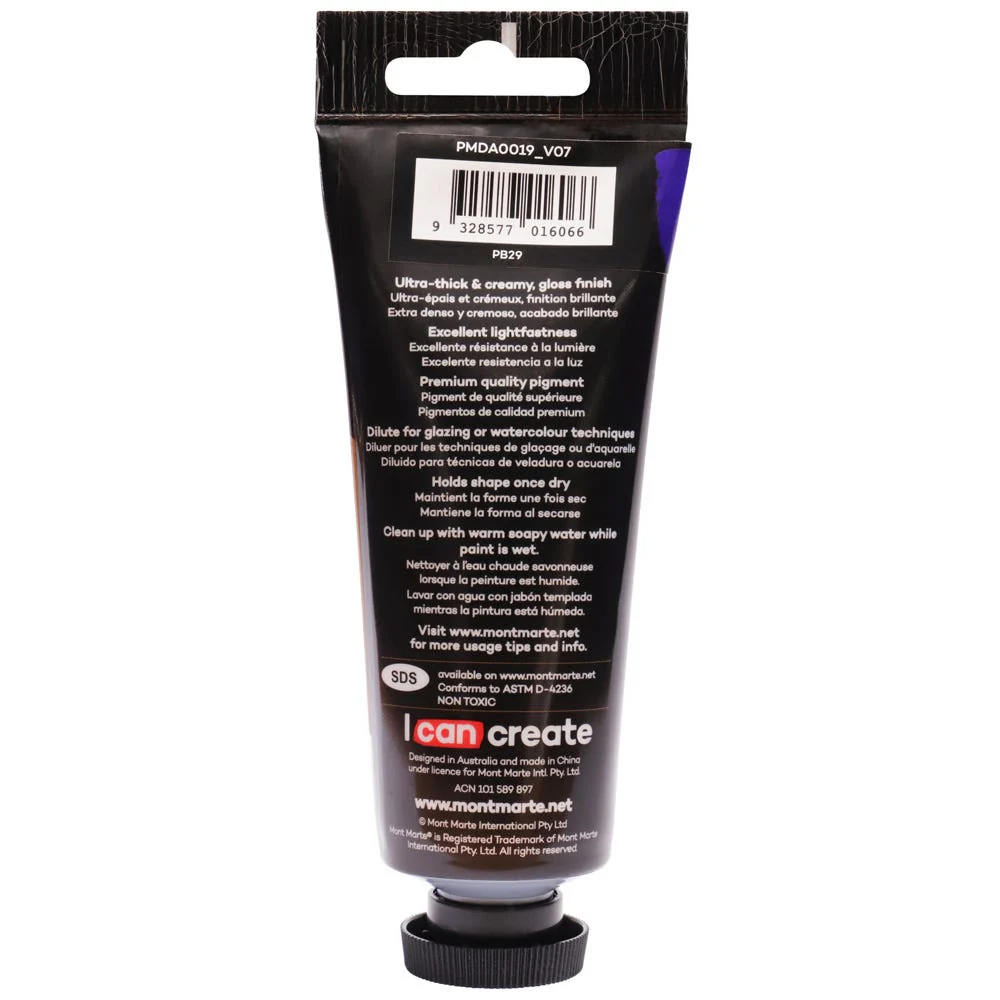 MONT MARTE DIMENSIONS ACRYLICS 75ML - Ultramarine Blue