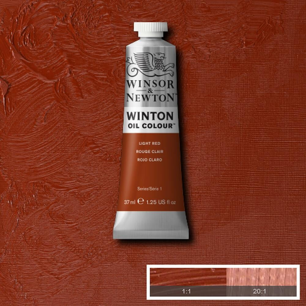 WINSOR & NEWTON WINTON OIL COLOUR 37ML LIGHT RED
