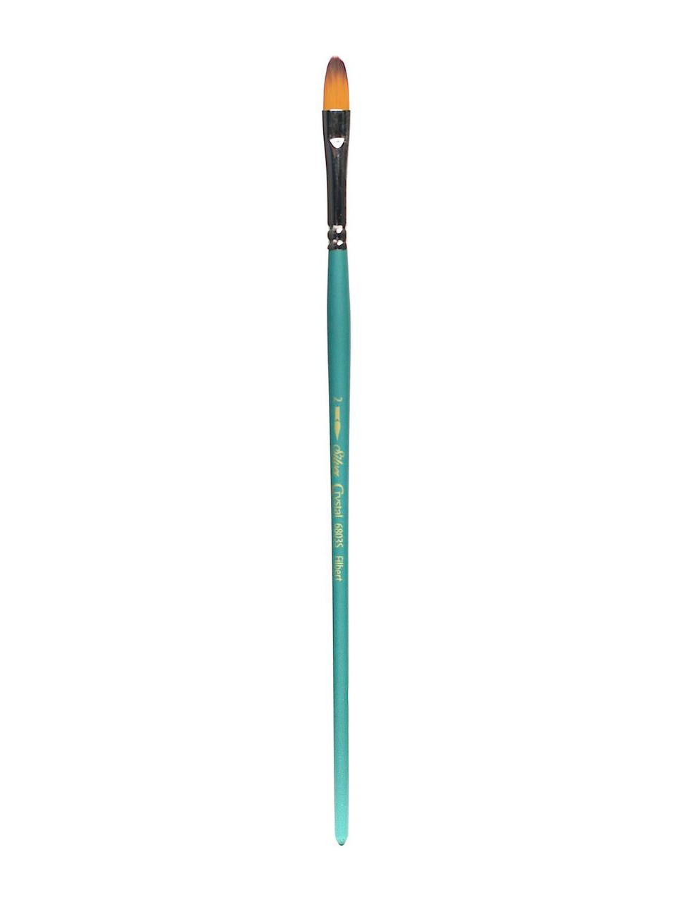 Silver Brush Crystal Series Brushes - 2, filbert,