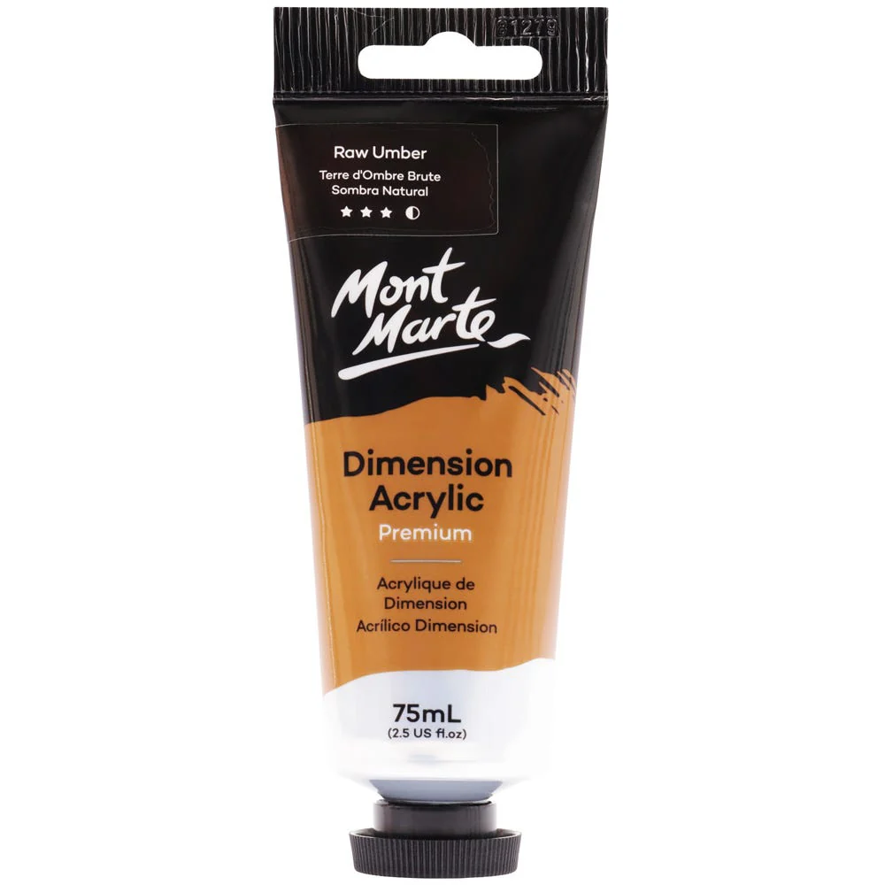 MONT MARTE DIMENSIONS ACRYLICS 75ML - Raw Umber