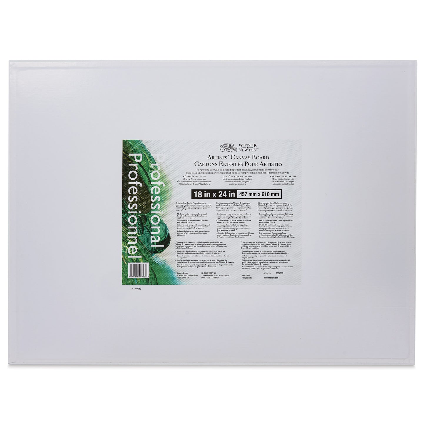 WINSOR & NEWTON ARTIST CANVAS PANELS/BOARDS 18X24