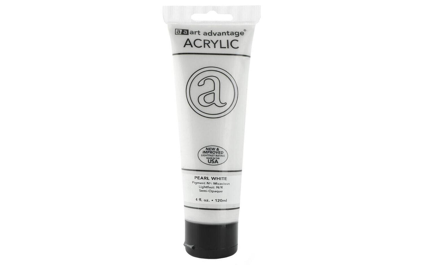 ART ADVANTAGE ACRYLIC PAINT 4oz Pearl White