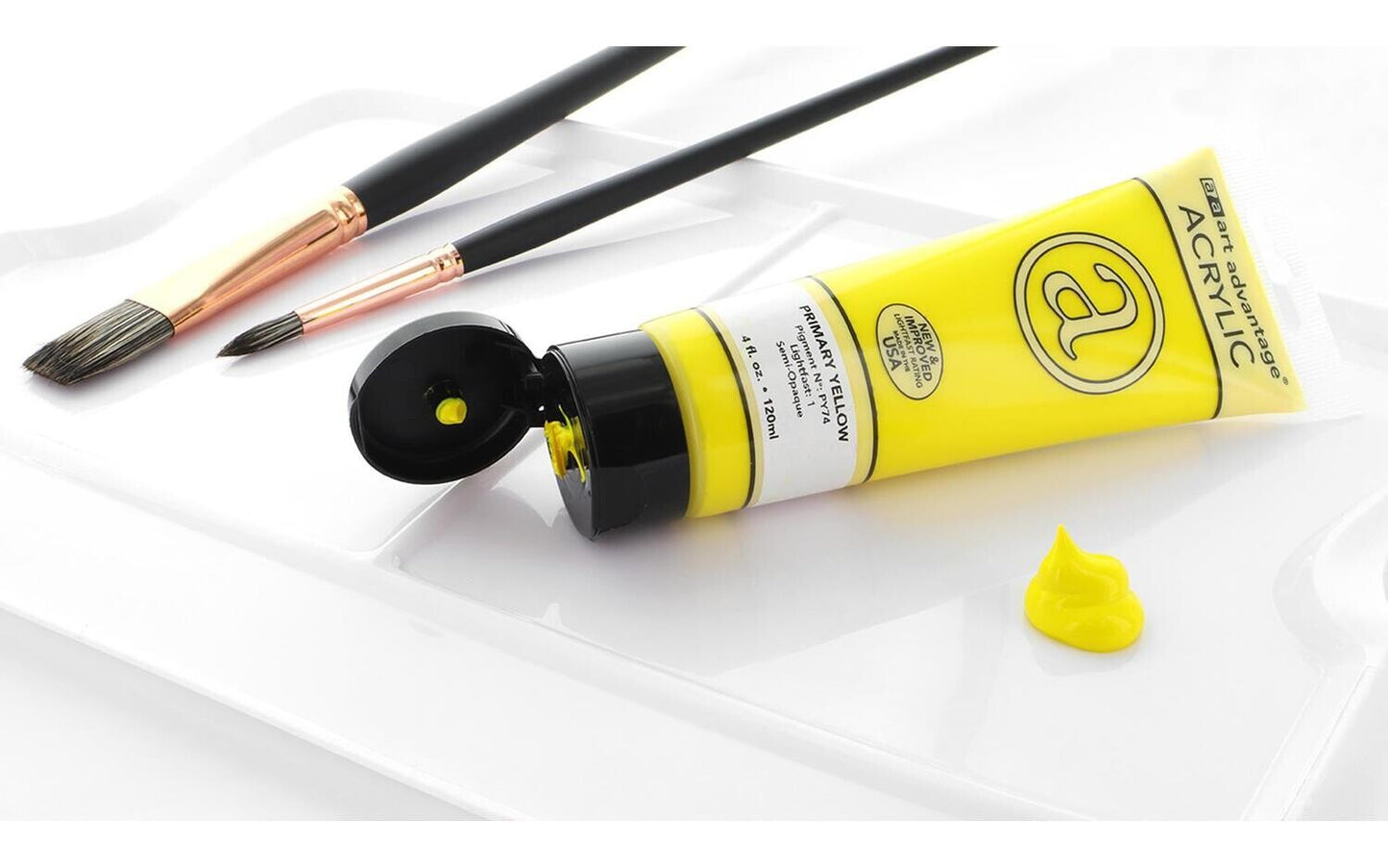 ART ADVANTAGE ACRYLIC PAINT 4oz Primary Yellow