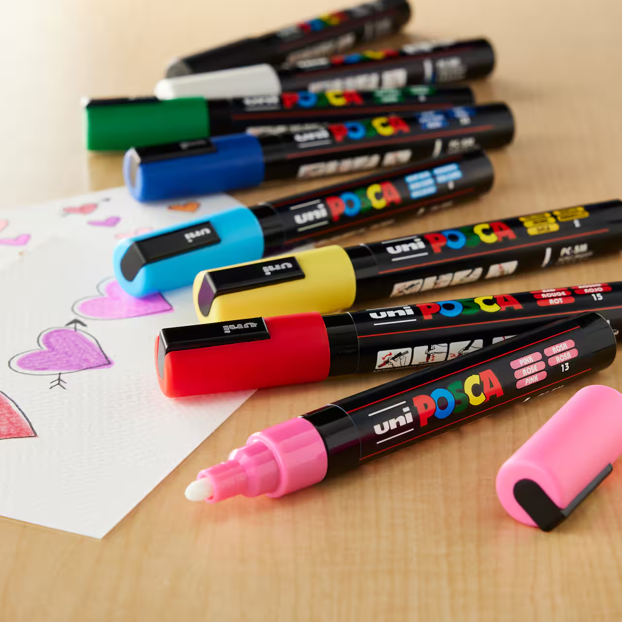 POSCA Paint Marker Sets, 8-Color PC-3M Fine Set