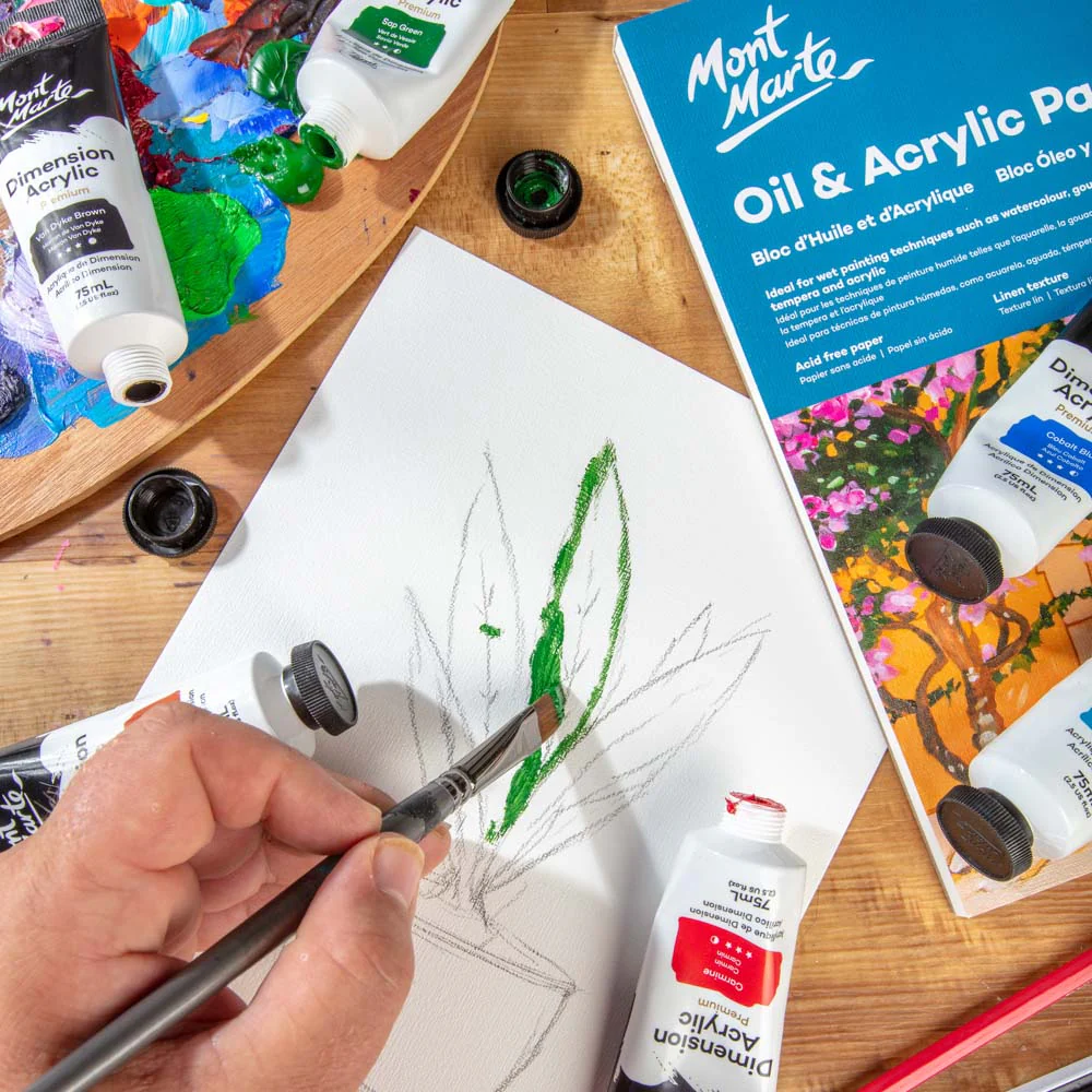 MONT MARTE DIMENSIONS ACRYLICS 75ML - Burnt Sienna