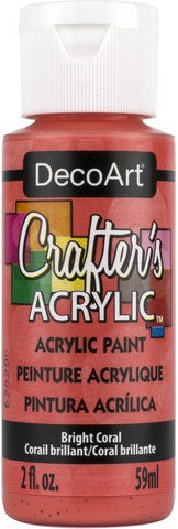 DECO ART CRAFTERS ACRYLIC BRIGHT CORAL 2OZ