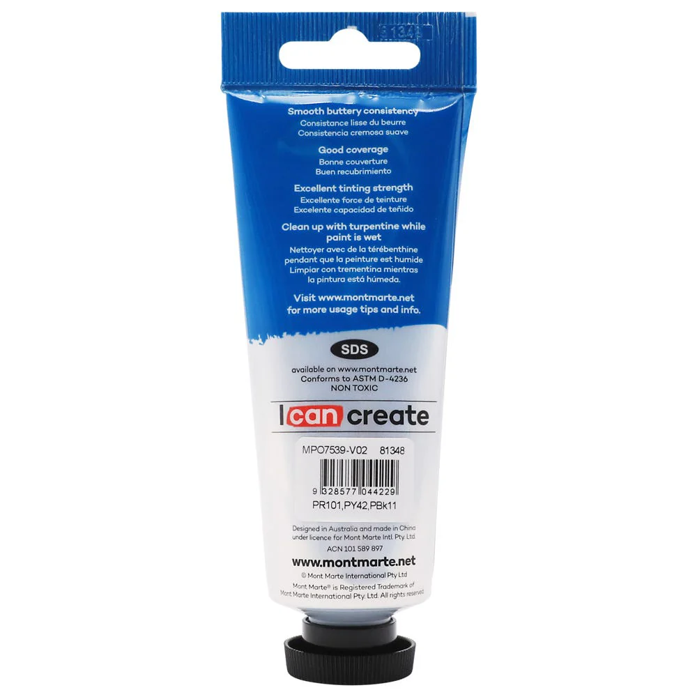 MONT MARTE Oil Paint 75ml - Burnt Umber