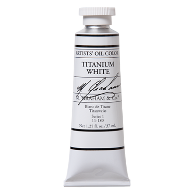 M GRAHAM TITANIUM WHITE 37ML OIL COLOR