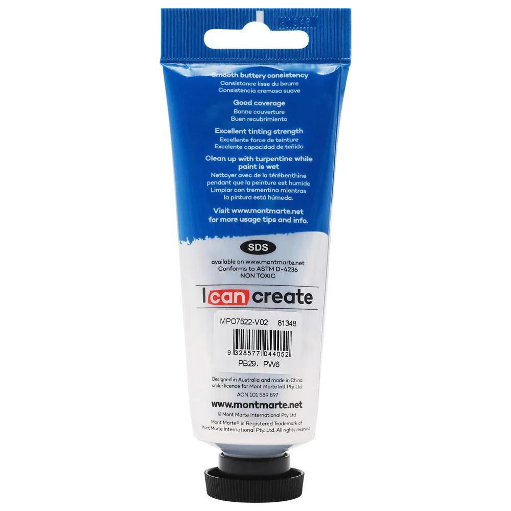 MONT MARTE Oil Paint 75ml - Cobalt Blue