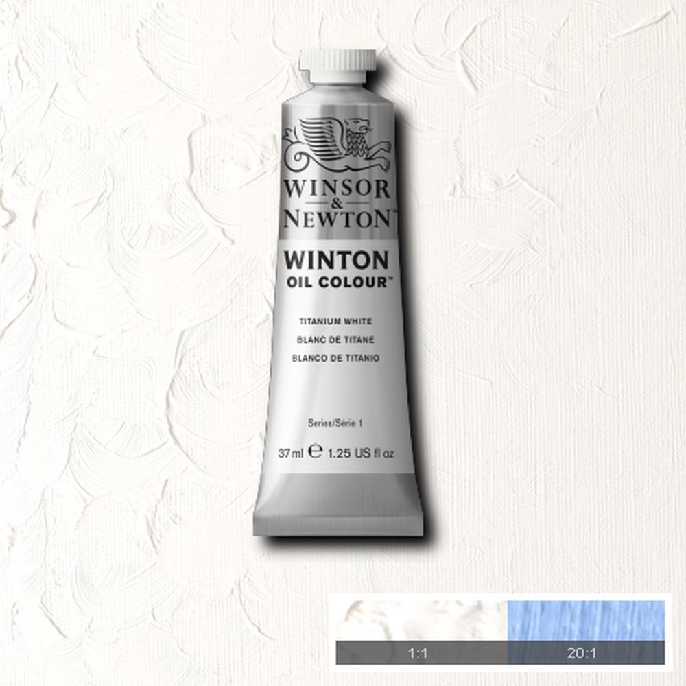 WINSOR & NEWTON WINTON OIL COLOUR 37ML TITANIUM WHITE