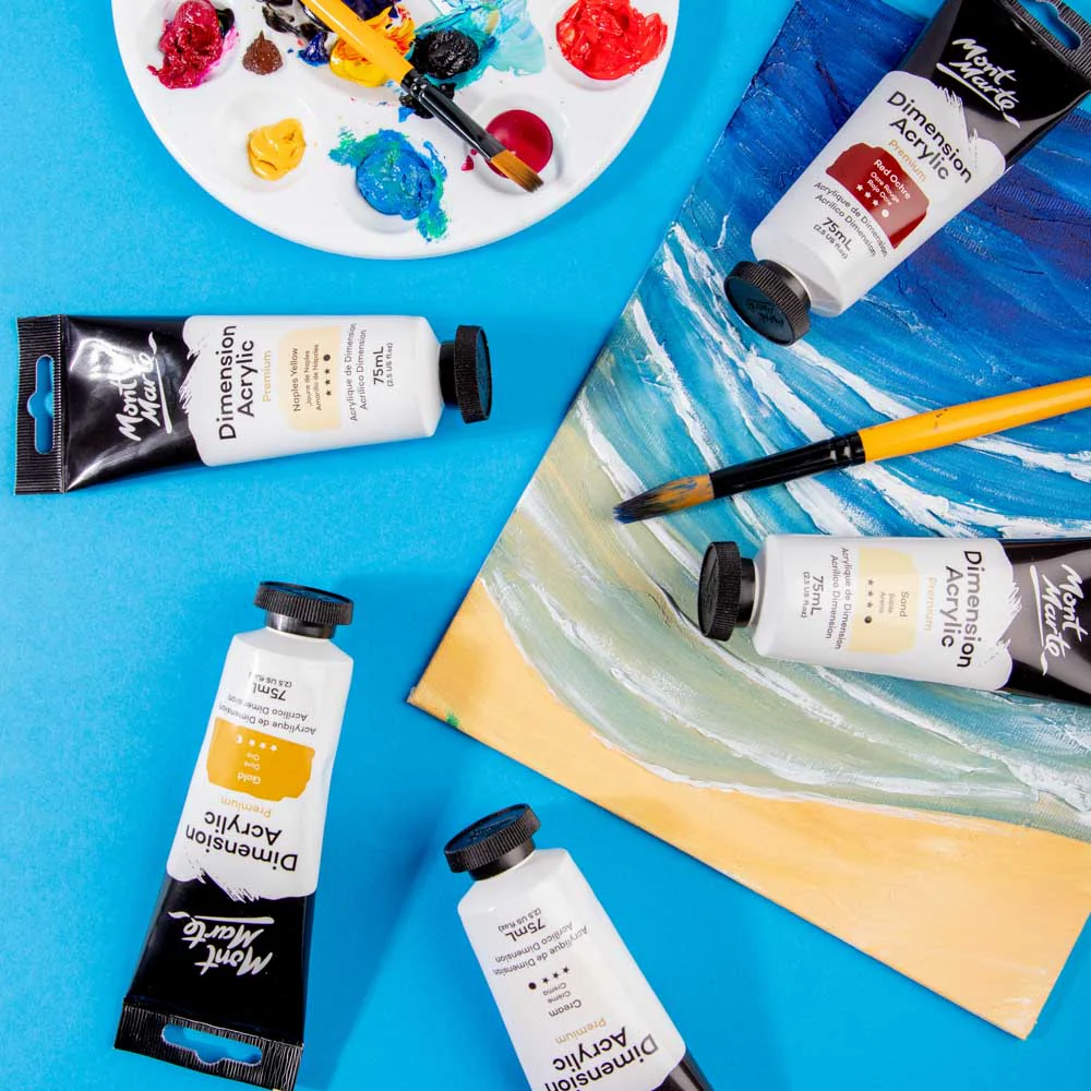 MONT MARTE DIMENSIONS ACRYLICS 75ML - Gold