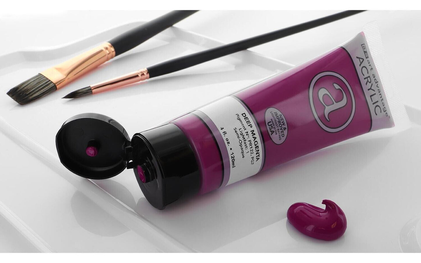 ART ADVANTAGE ACRYLIC PAINT 4oz Deep Magenta