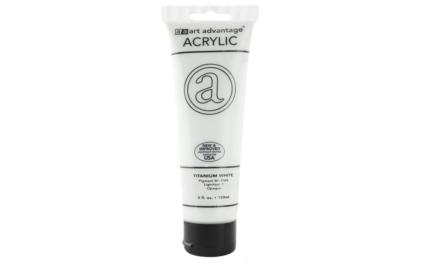 ART ADVANTAGE ACRYLIC PAINT 4oz Titanium White