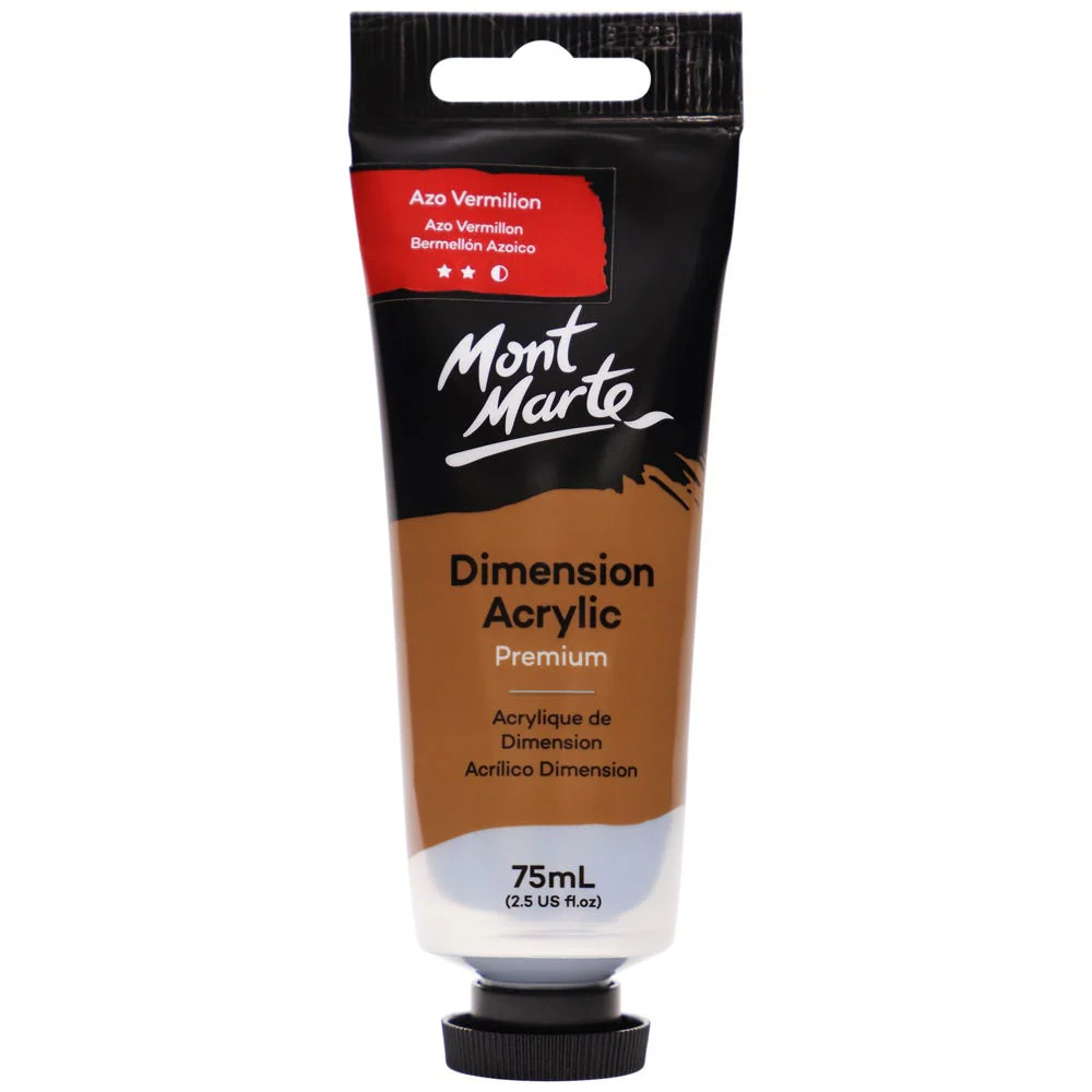 MONT MARTE DIMENSIONS ACRYLICS 75ML - Azo Vermillion
