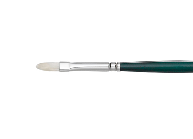 GAINSBOROUGH OIL/ACRY WHITE BRISTLE LONG HANDLE FILBERT 1