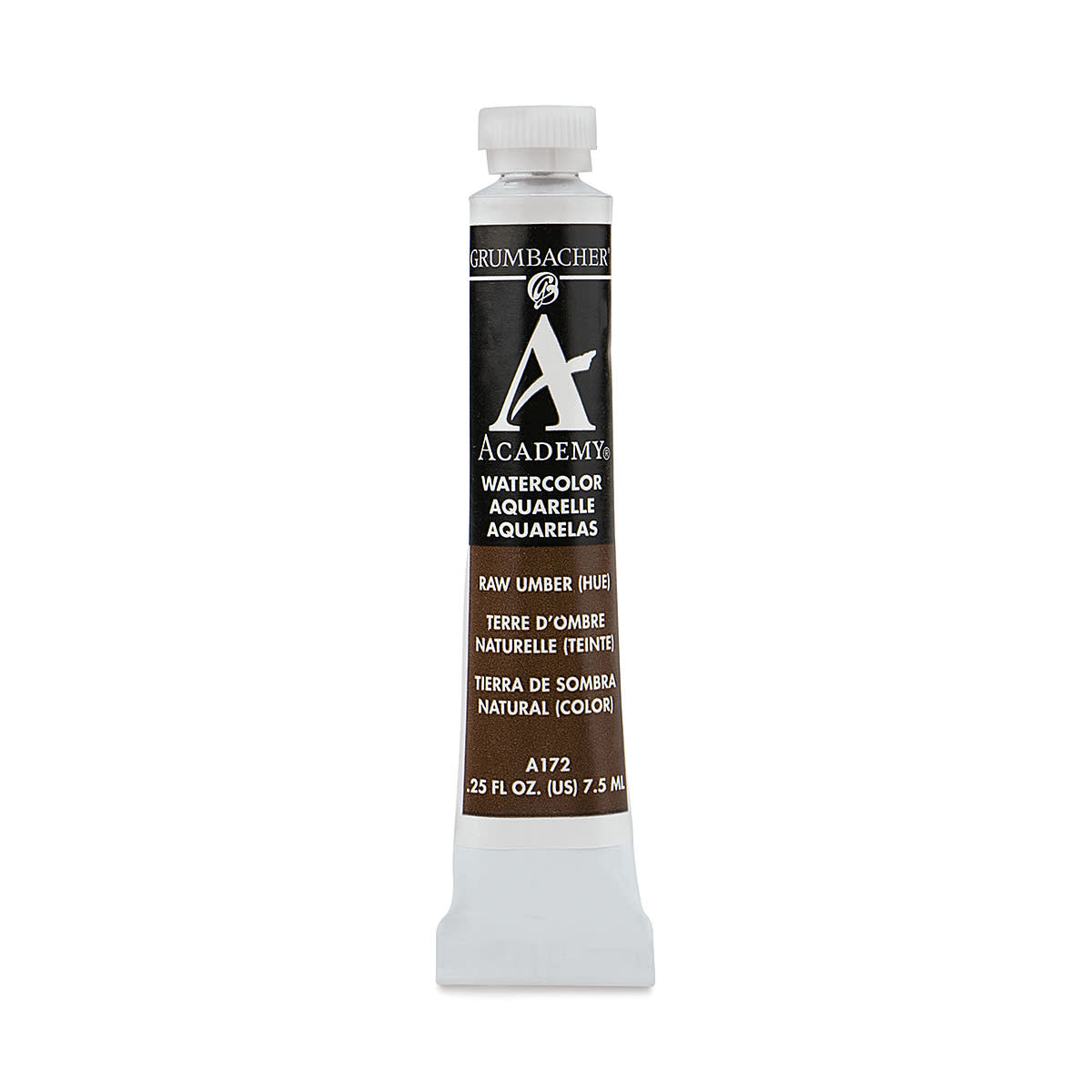 GRUMBACHER ACADEMY WATERCOLOR RAW UMBER 7.5ML
