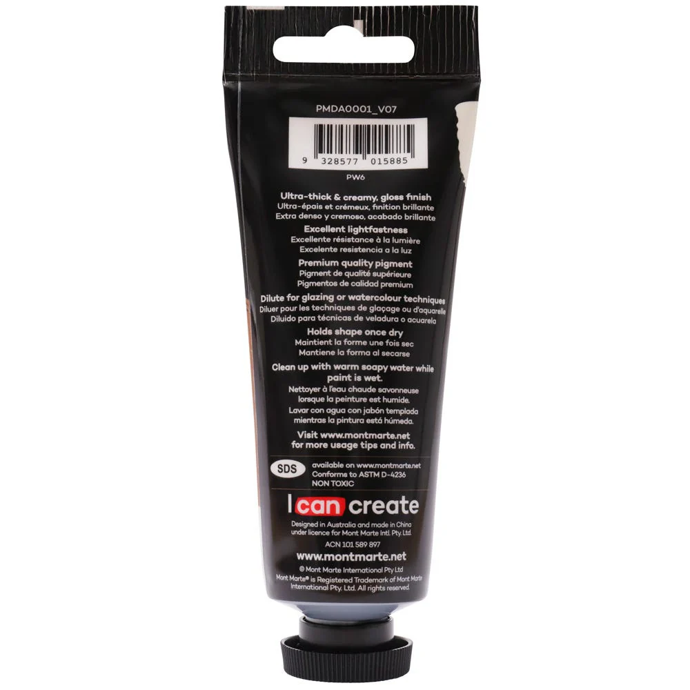 MONT MARTE DIMENSIONS ACRYLICS 75ML - Titanium White