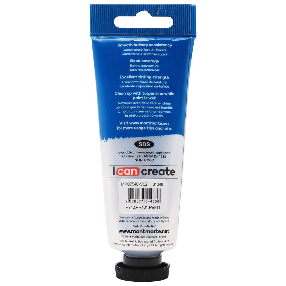MONT MARTE Oil Paint 75ml - Raw Umber