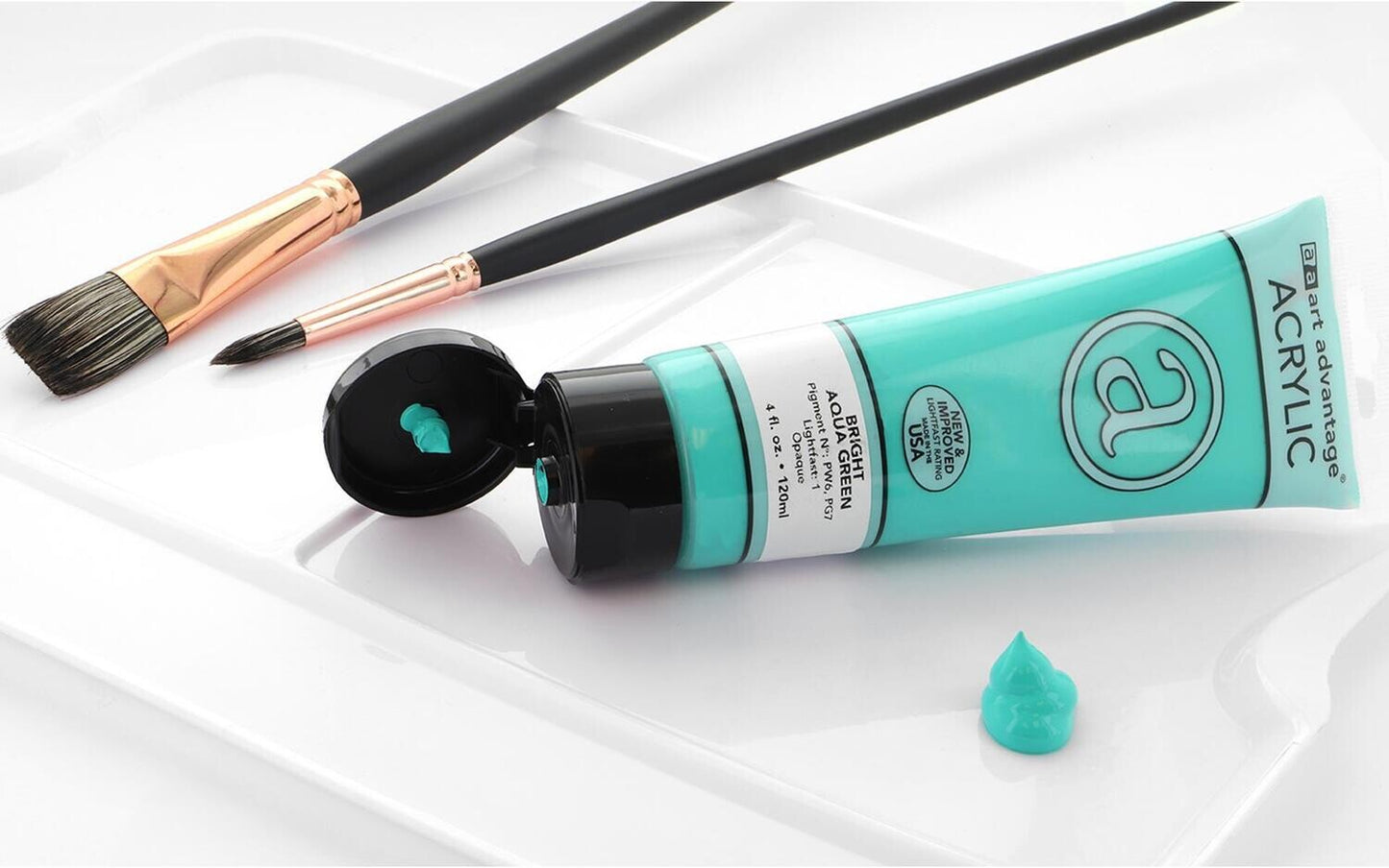 ART ADVANTAGE ACRYLIC PAINT 4oz Bright Aqua Green