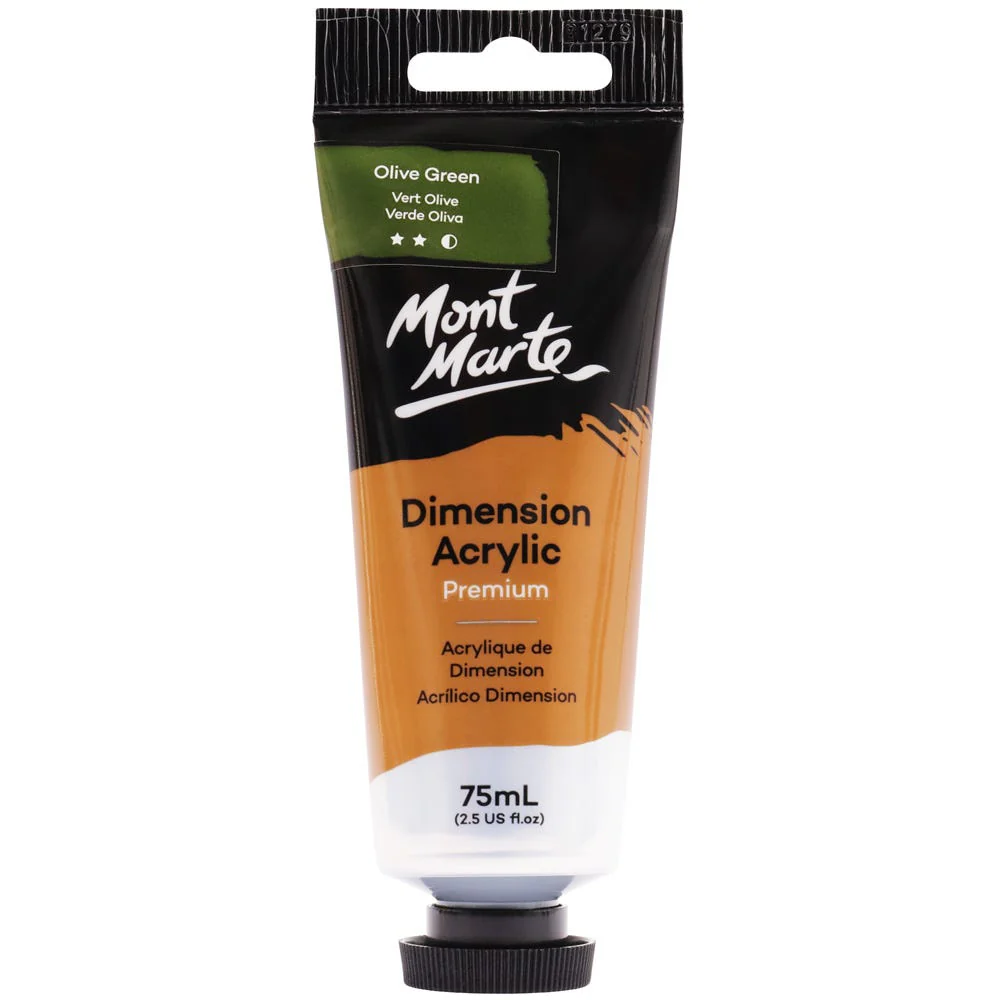 MONT MARTE DIMENSIONS ACRYLICS 75ML - Olive Green