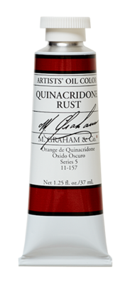 M GRAHAM QUINACRIDONE RUST 37ML OIL COLOR
