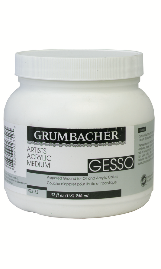GRUMBACHER ARTISTS ACRYLIC MEDIUM GESSO 32OZ