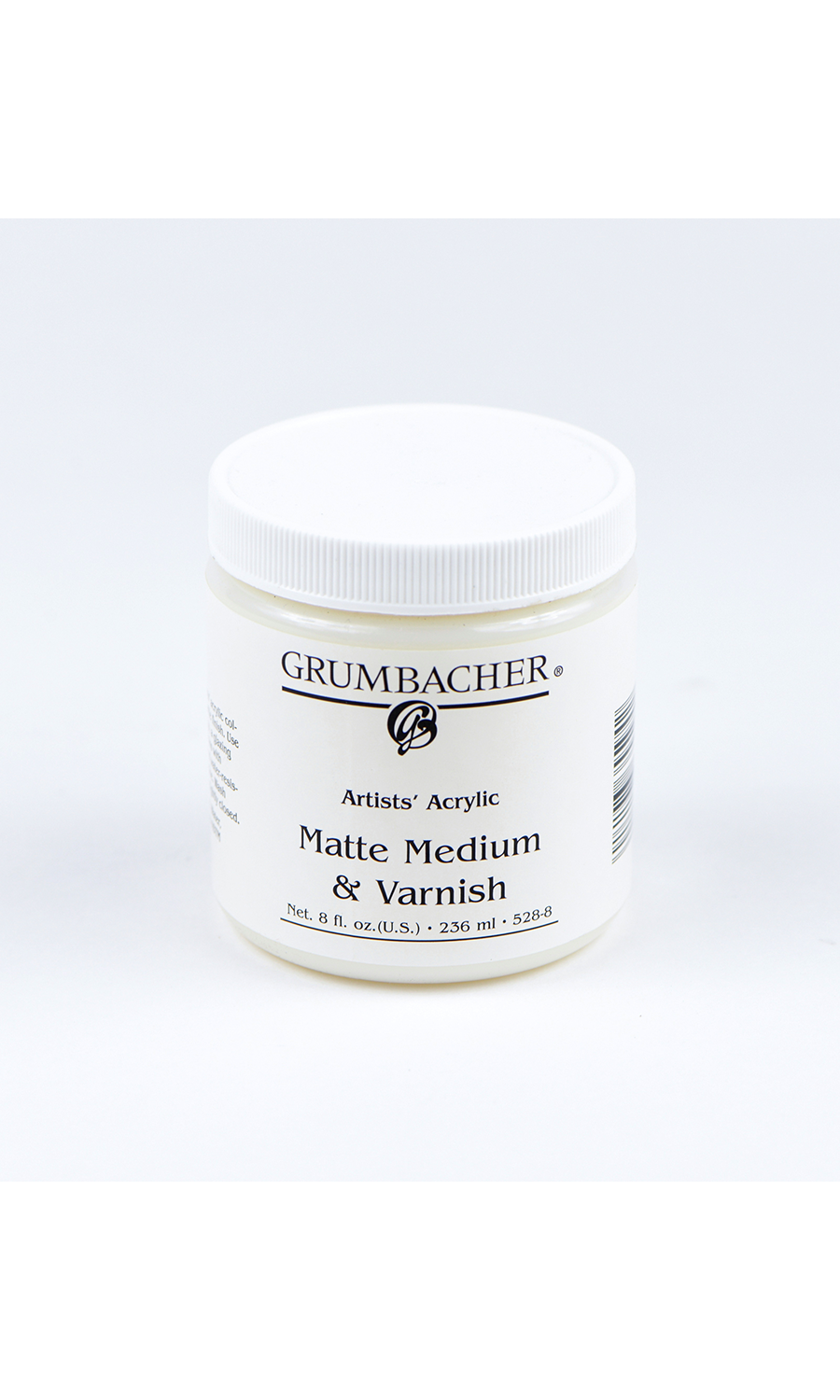 GRUMBACHER Artists' Acrylic Matte Medium and Varnish - 8 oz jar