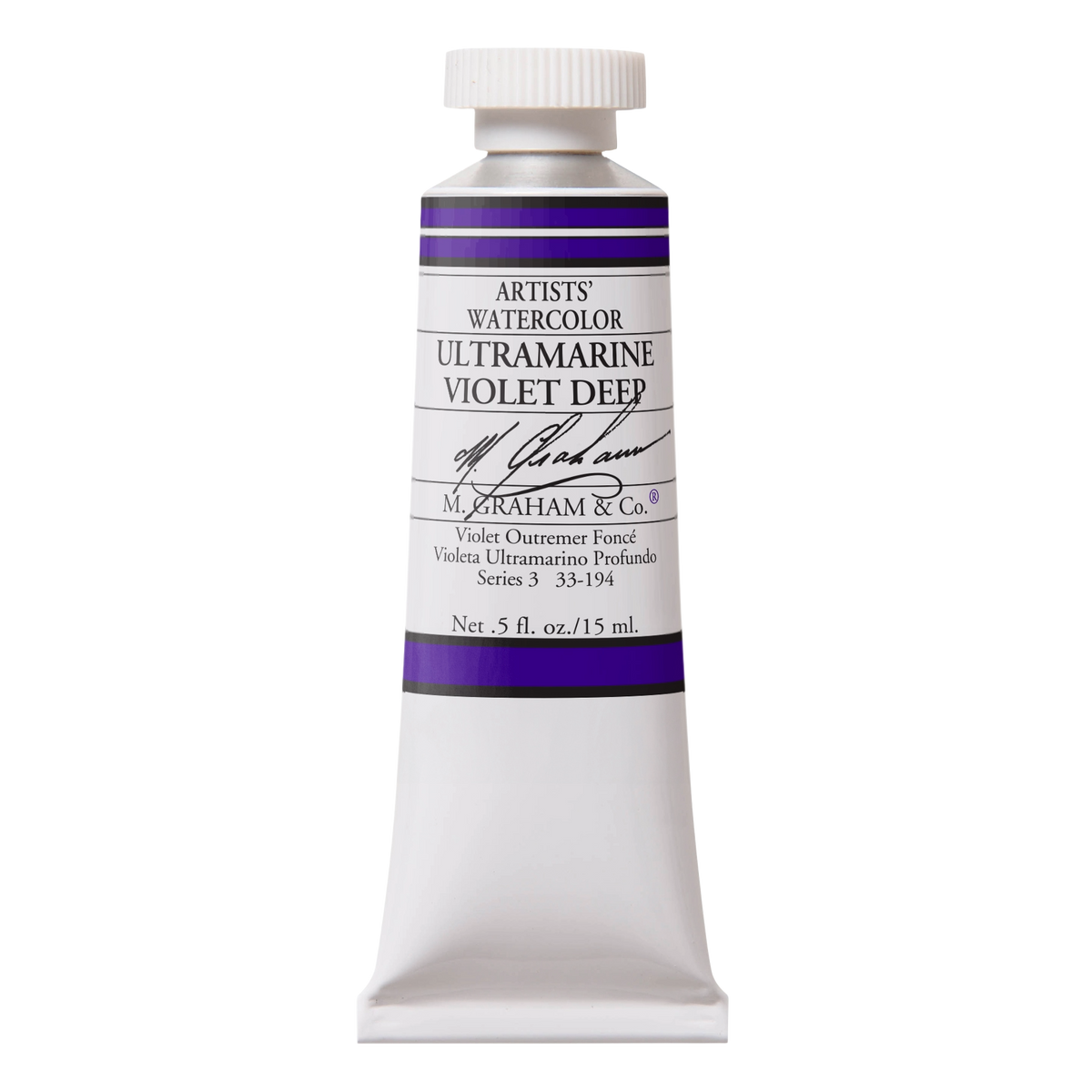 M GRAHAM Ultramarine Violet Deep .5oz Watercolor