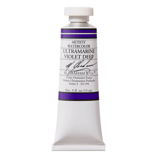 M GRAHAM Ultramarine Violet Deep .5oz Watercolor