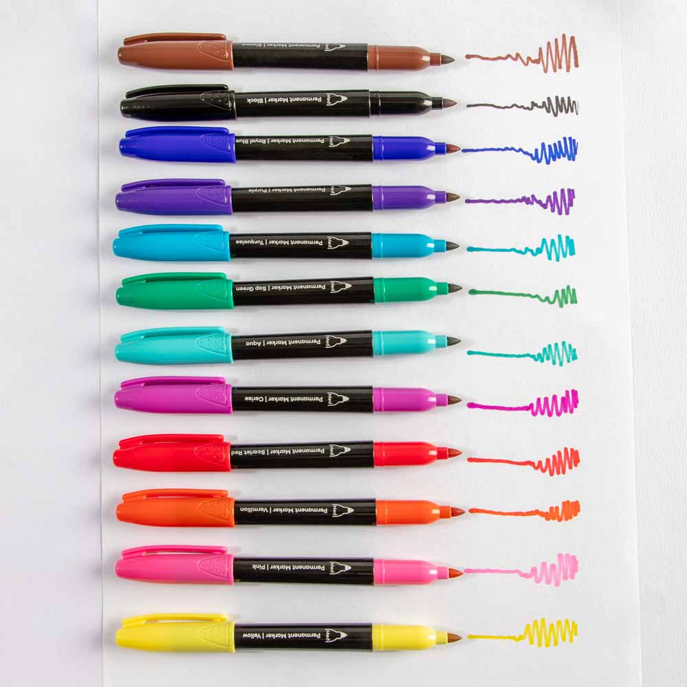 MONT MARTE Permanent Markers Premium 12pc