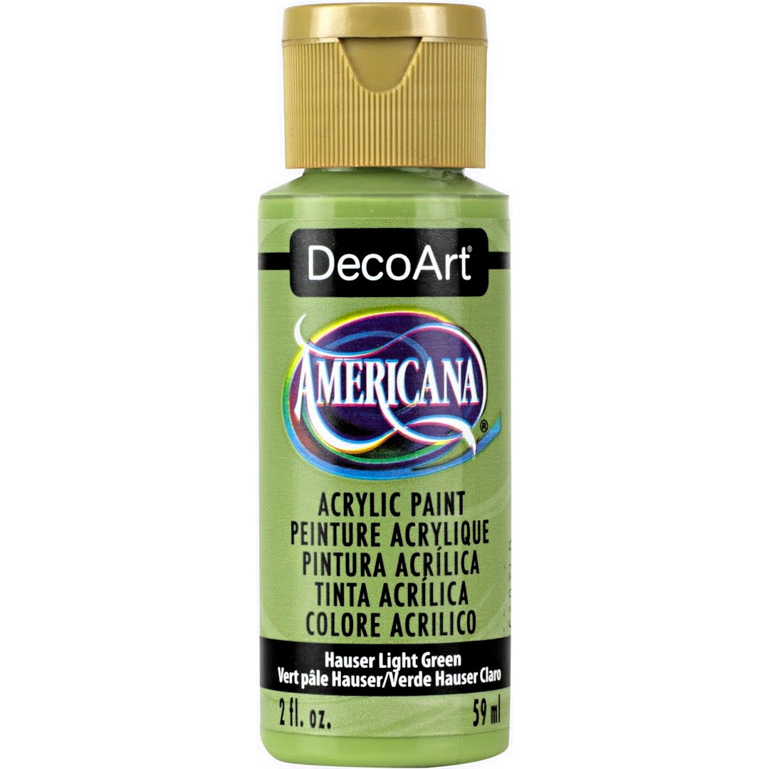 DECO ART AMERICANA ACRYLIC 2OZ HAUSER LIGHT GREEN