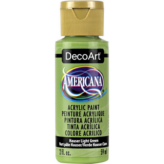 DECO ART AMERICANA ACRYLIC 2OZ HAUSER LIGHT GREEN