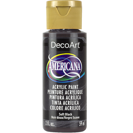 DECO ART AMERICANA ACRYLIC 2OZ SOFT BLACK