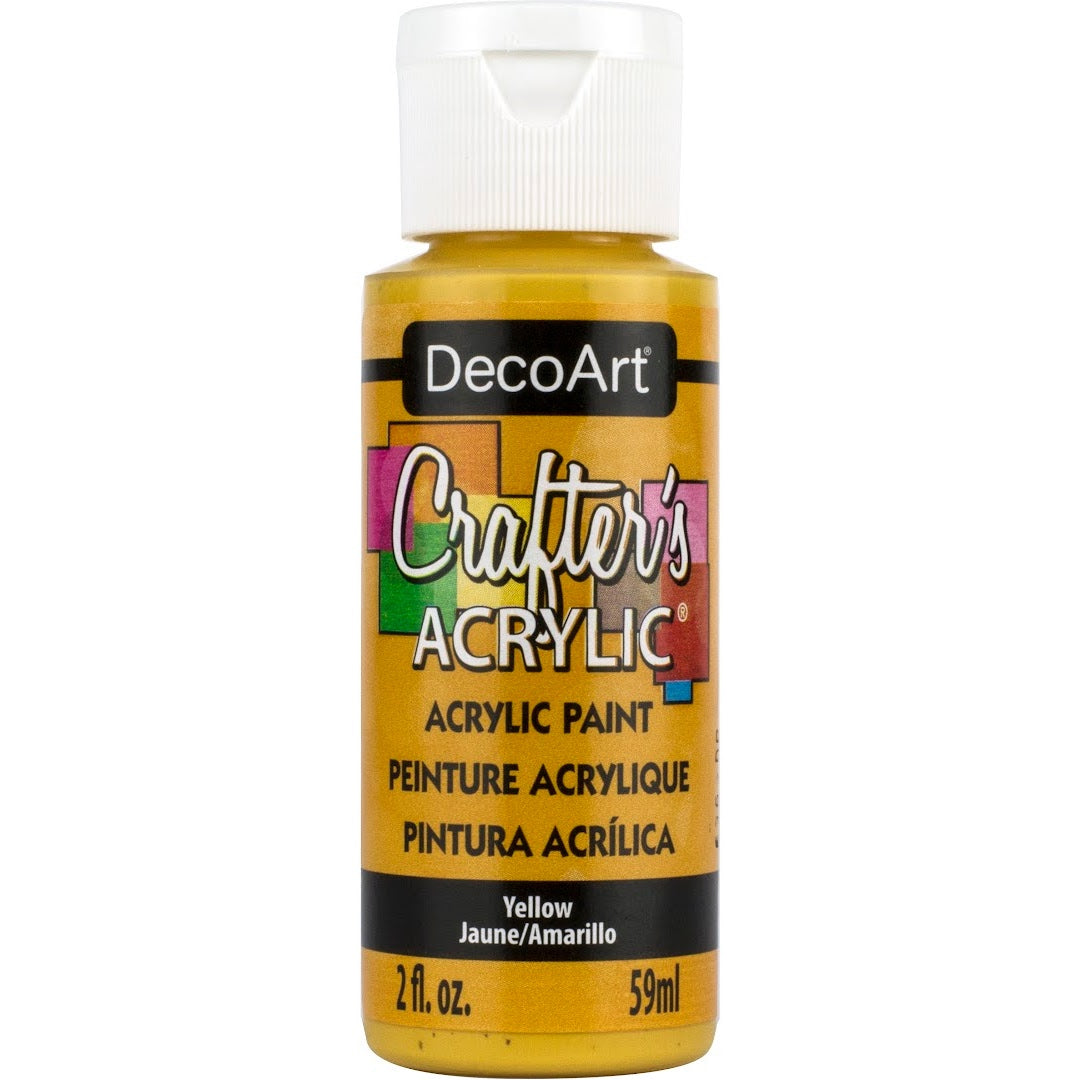 DECO ART CRAFTERS ACRYLIC YELLOW 2OZ